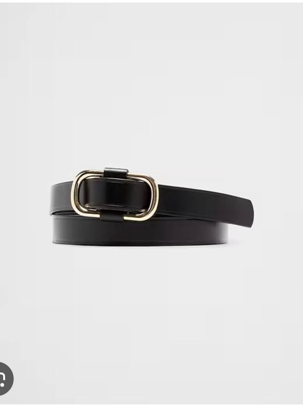 Banana Republic Factory Leather Square Buckle Slider Belt